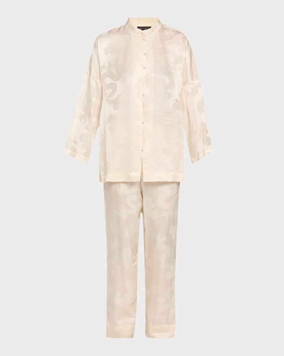 Ines Dragon Jacquard Pajama Set